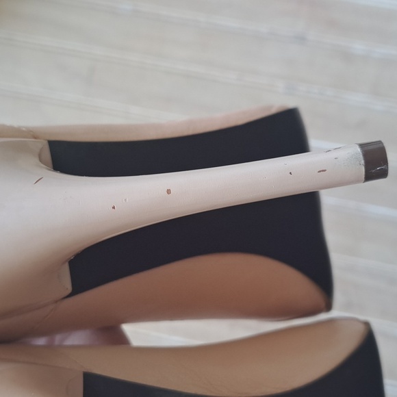 Rachel Roy Leather Soft Blush Pink Open-toe Stiletto High Heel Pumps Designer - Picture 7 of 15